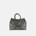 Campomaggi ROSSELLA Studded Brown Top Handle Tote - Big Bag NY