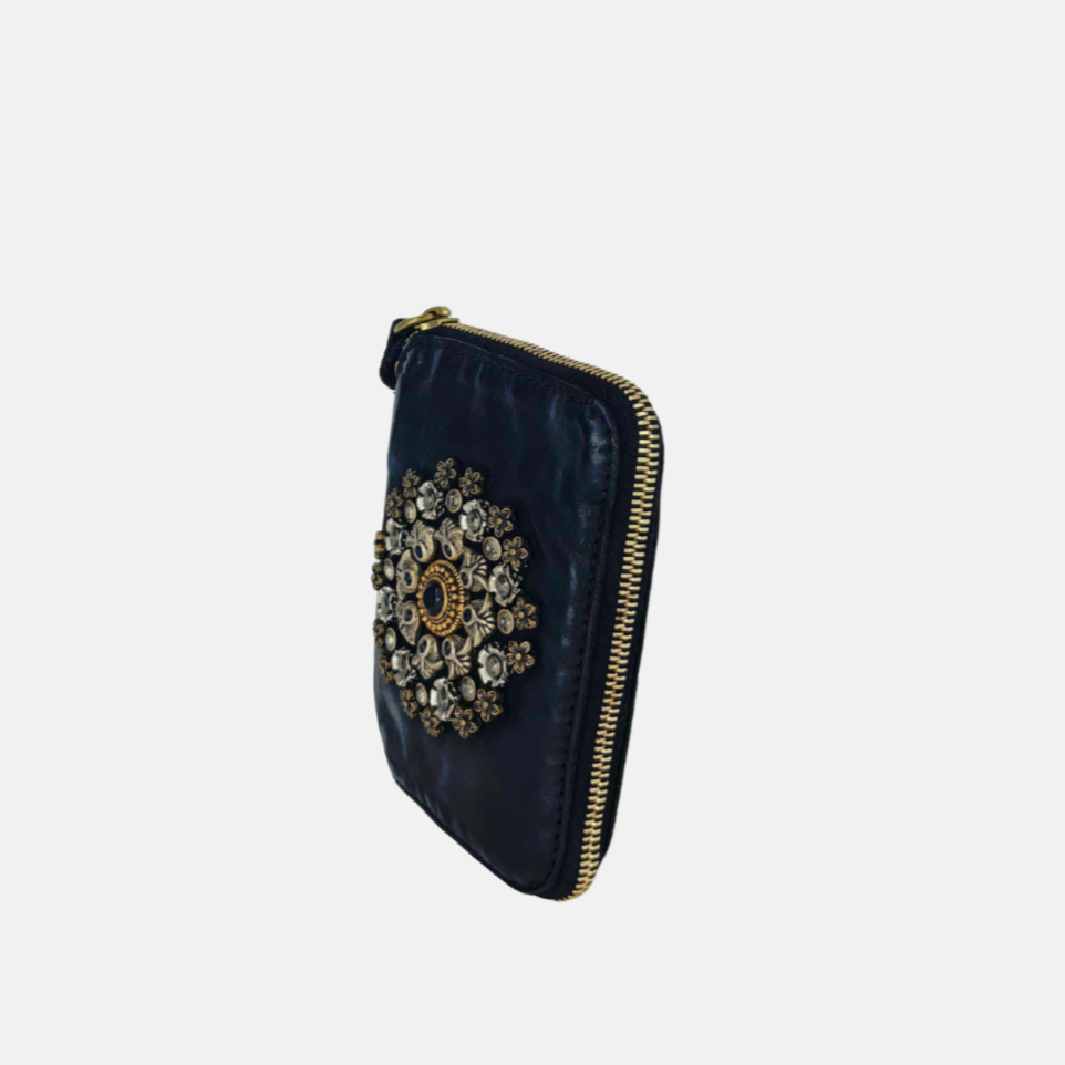 Campomaggi TOSCA wallet Black - Big Bag NY side