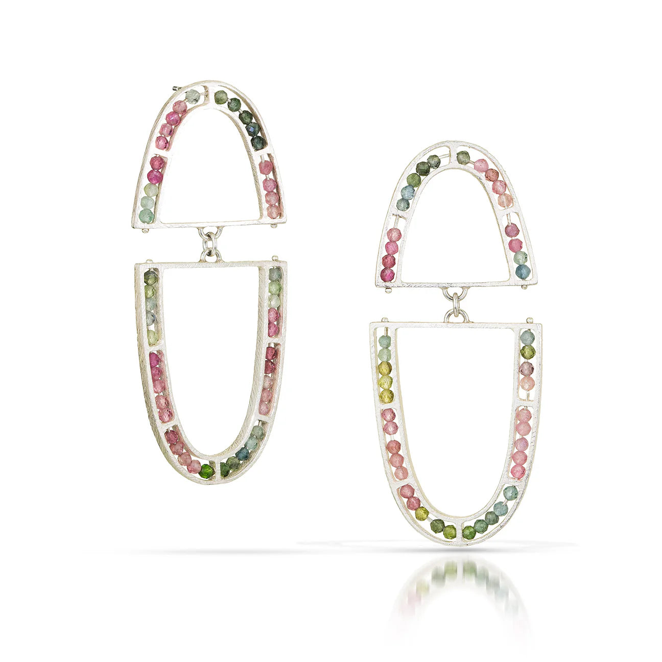 Heather Guidero Segment Oval Arch Earrings - Big Bag NY