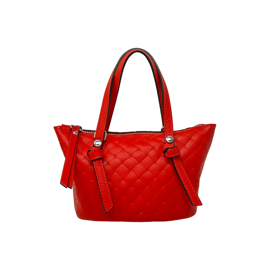 Leather Top Handle Phone Bag