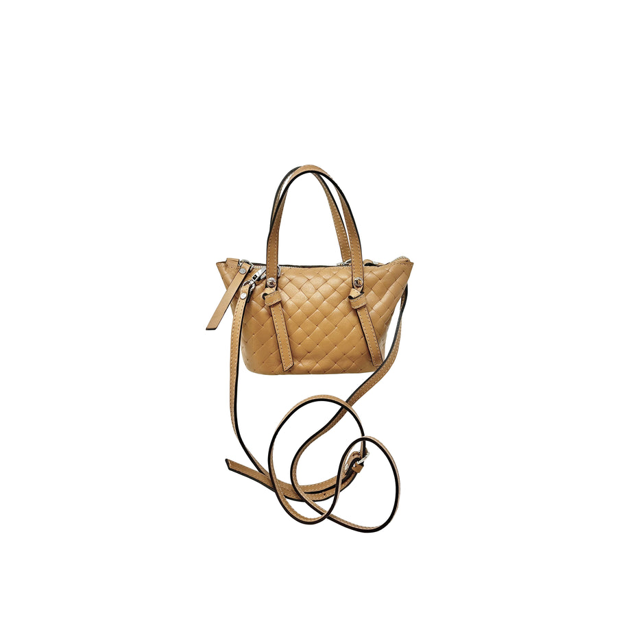 Leather Top Handle Phone Bag