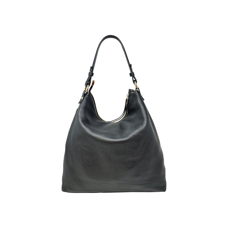 Large Shoulder Hobo Leather Bag