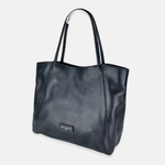 Carol J Basic Wide Tote Bag in Pebble Leather - Big Bag NY
