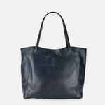 Carol J Basic Wide Tote Bag in Pebble Leather - Big Bag NY