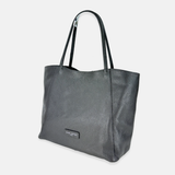 Carol J Basic Wide Tote Bag in Pebble Leather - Big Bag NY
