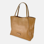 Carol J Basic Wide Tote Bag in Pebble Leather - Big Bag NY