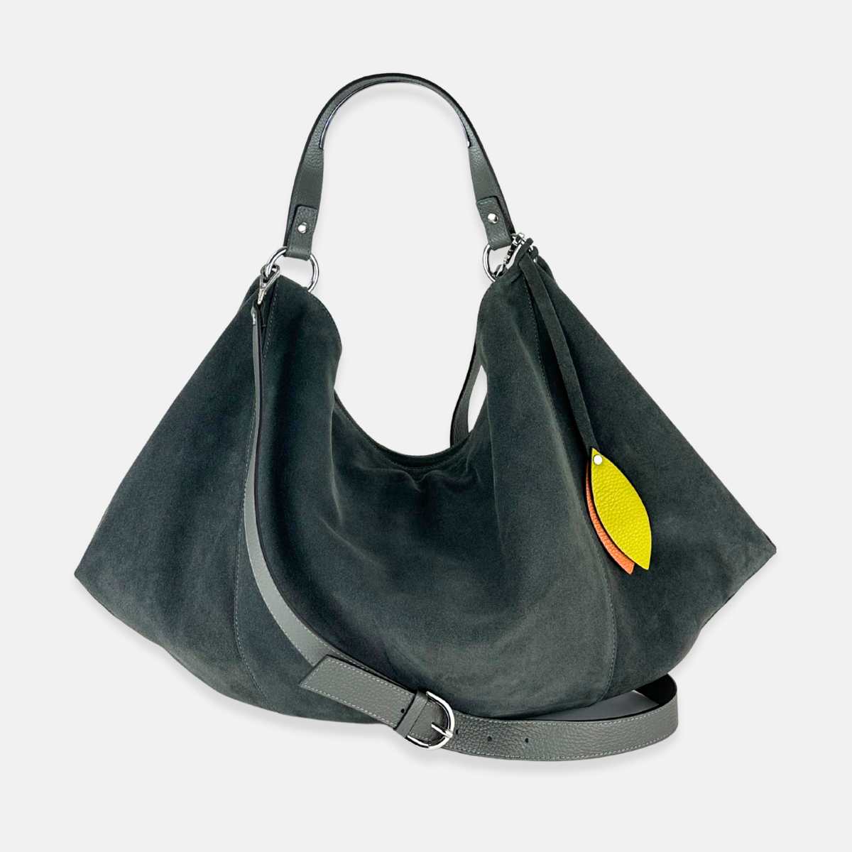 Carol J Extra Large Suede Slouched Shoulder Bag - Big Bag NY