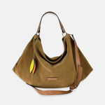 Carol J Extra Large Suede Slouched Shoulder Bag - Big Bag NY