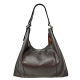Carol J Large Brown Suede and Leather Shoulder Bag Brown - Big Bag NY