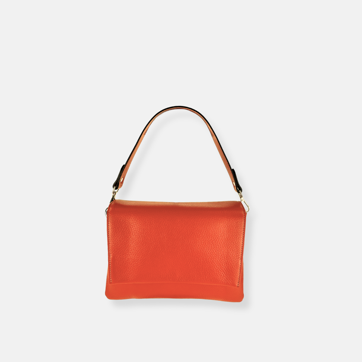Carol J Pebble Leather Medium Flap Shoulder and Crossbody Bag - Big Bag NY