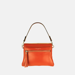 Carol J Pebble Leather Medium Flap Shoulder and Crossbody Bag - Big Bag NY