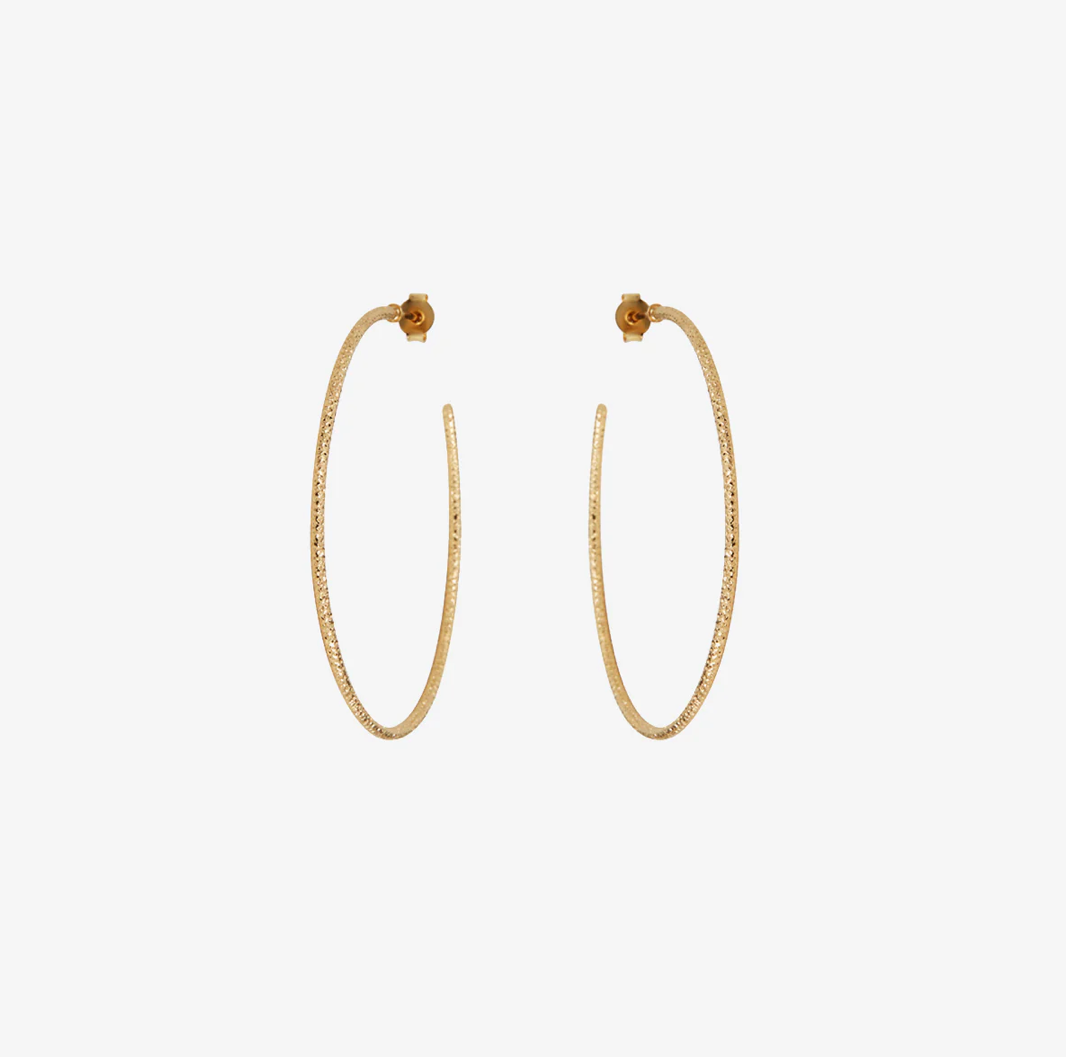Caroline Najman Bling Creole Hoops - Big Bag NY