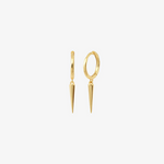 Caroline Najman Spike Charm Hoops - Big Bag NY