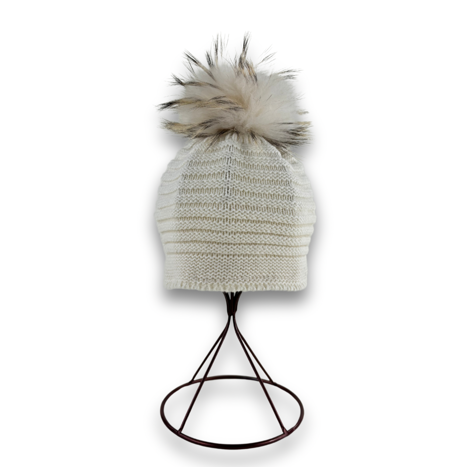 ANGIOLIO_FRASCONE- Cashmere beanie pom pom - BIG BAG NY - New York, NY