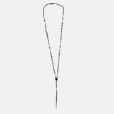 Chan Luu Gunmetal Crystal Y Necklace - Big Bag NY