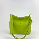 Contrast Trim Medium Bucket Bag Lime - Big Bag NY
