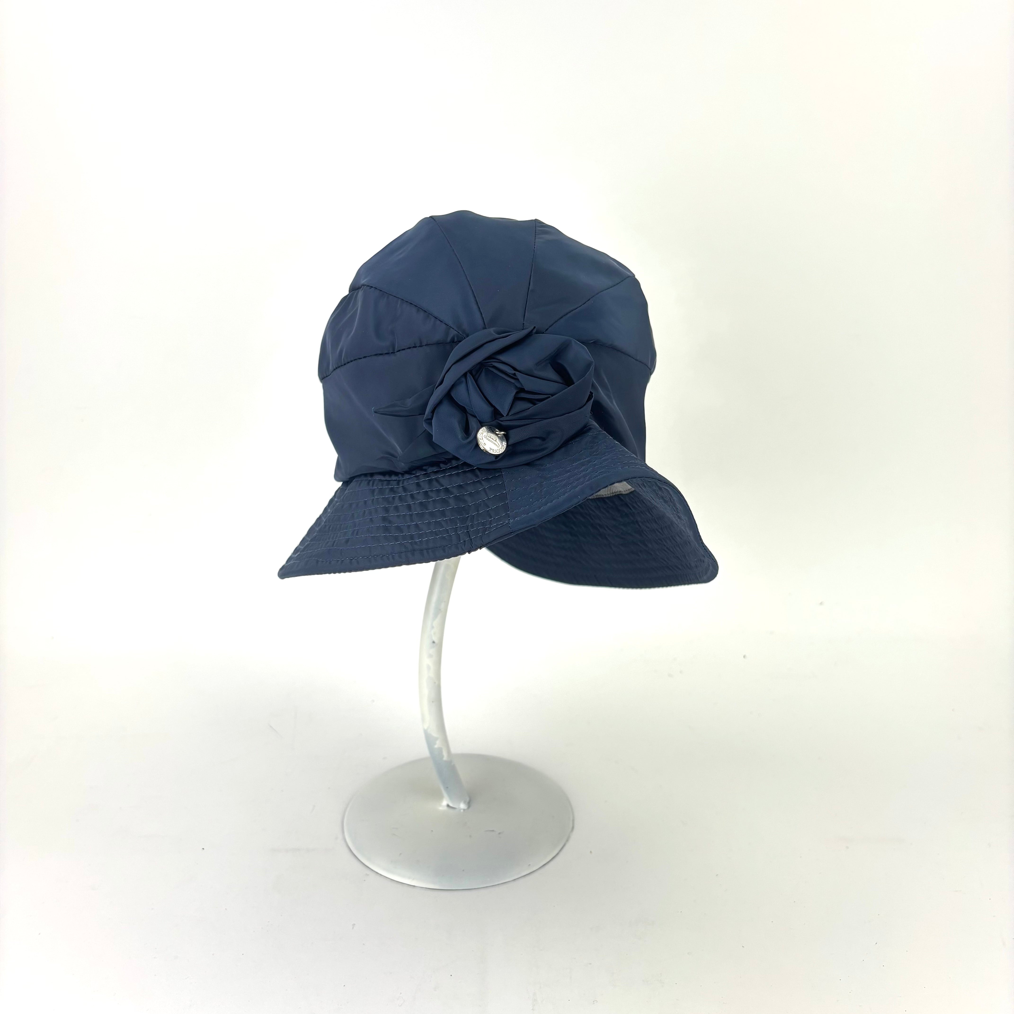 Rain Hat with Flower Detail