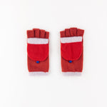 Santacana Short Fingerless Glove with Hood in Red - Big Bag NY