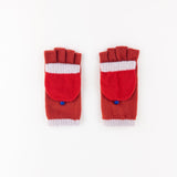 Santacana Short Fingerless Glove with Hood in Red - Big Bag NY