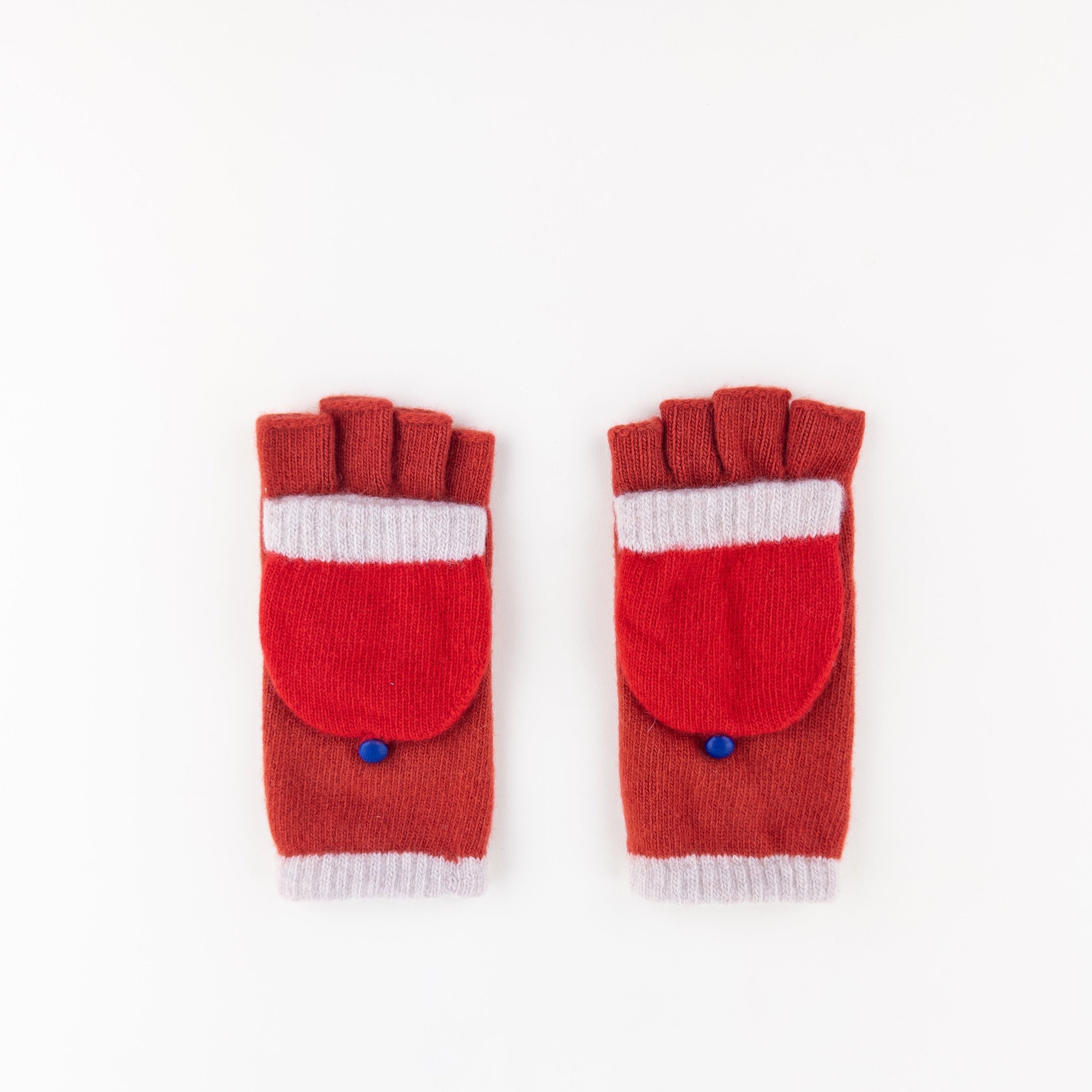 Santacana Short Fingerless Glove with Hood in Red - Big Bag NY