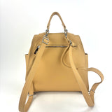 Ultrasmooth Calf Leather Box Backpack Camel - Big Bag NY
