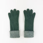 Santacana Striped Cuff Gloves in Green - Big Bag NY