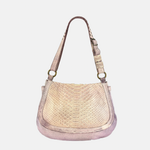 Reptile's House Pink Snakeskin Shoulder Bag - Big Bag NY