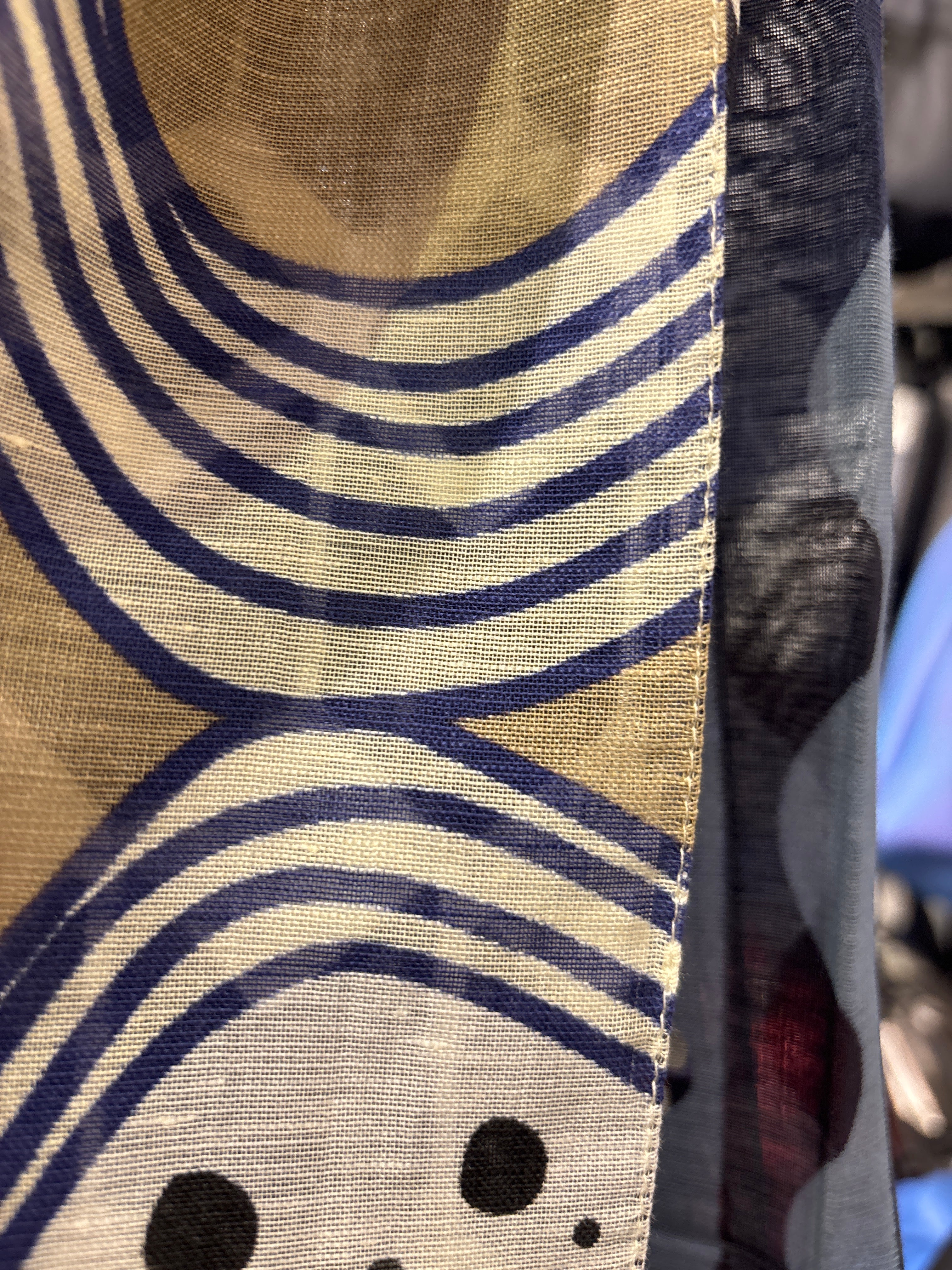 Barbieri Navy Geometric Waves - Big Bag NY
