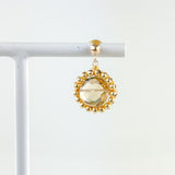 Citrine and Gold Earrings