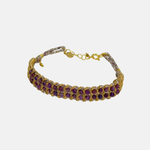DAG Gioielli Muamara Jaipur Ravi Woven Bracelet with Purple Serpentine - Big Bag NY