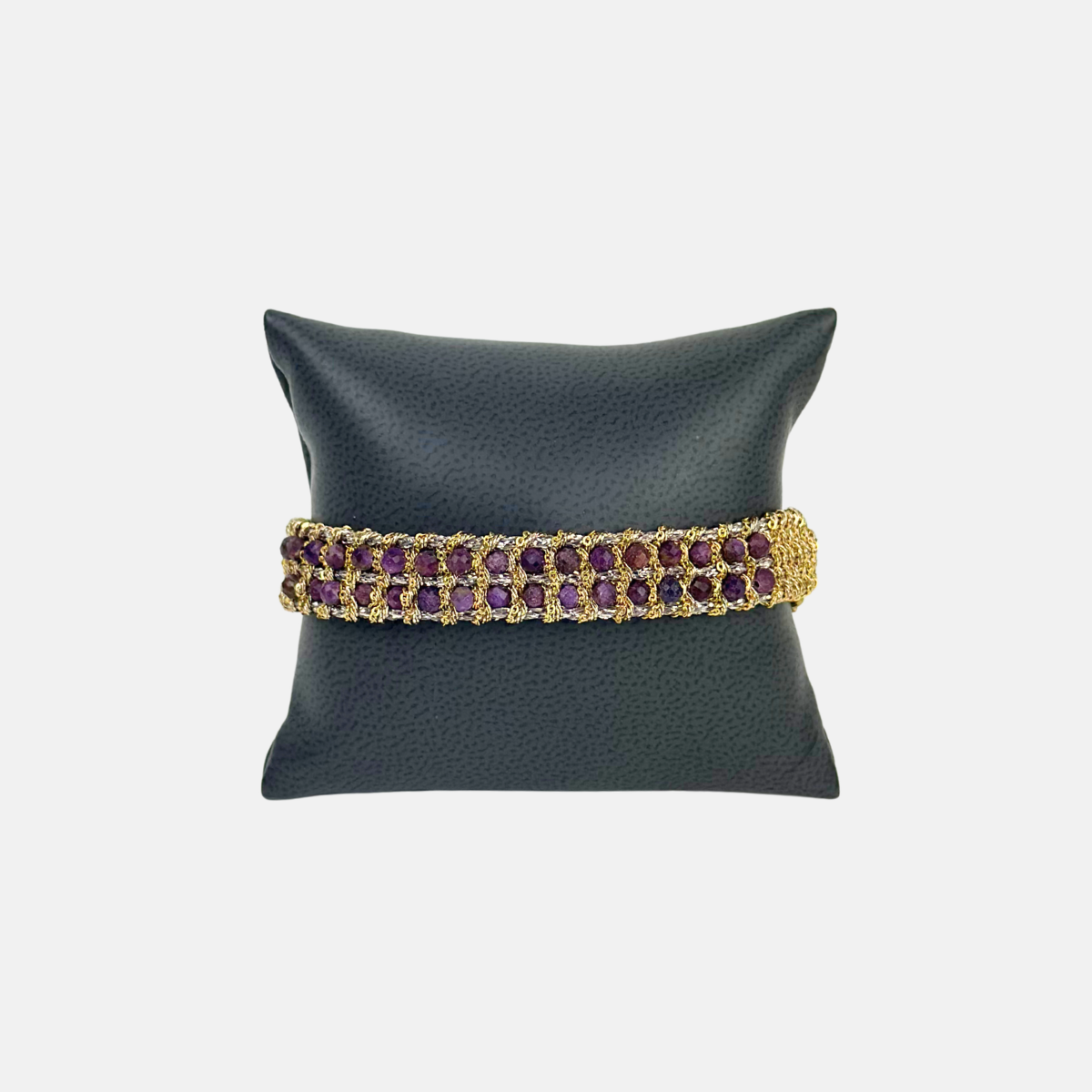 DAG Gioielli Muamara Jaipur Ravi Woven Bracelet with Purple Serpentine - Big Bag NY