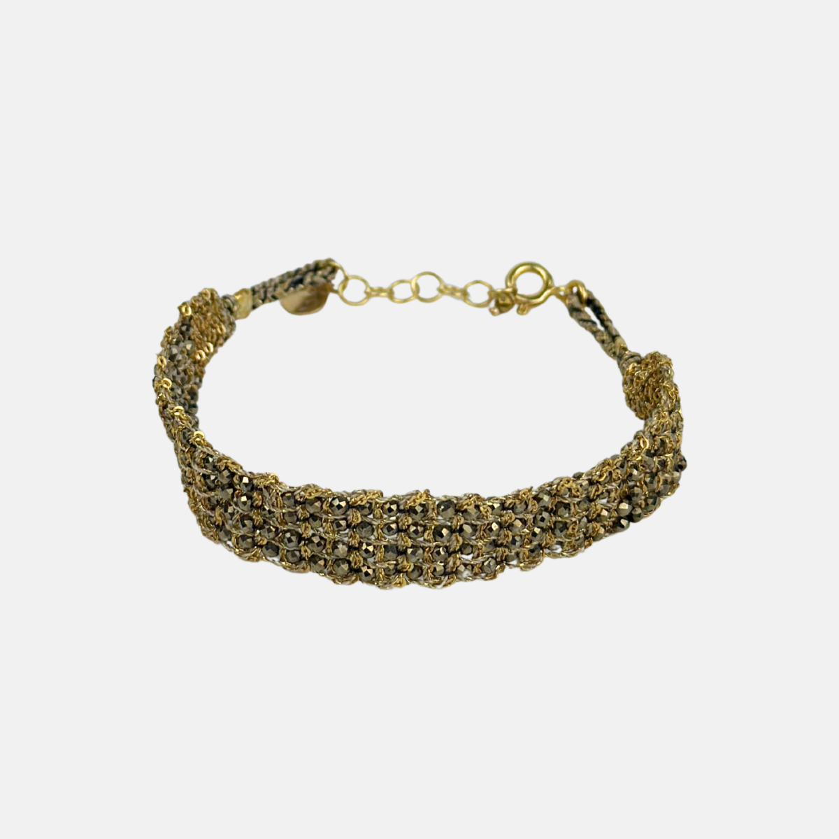 DAG Gioielli Muamara Jaipur Woven Bracelet in Pyrite - Big Bag NY