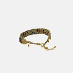 DAG Gioielli Woven Bracelet with Multicolor Gemstones - Big Bag NY