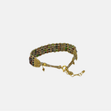 DAG Gioielli Woven Bracelet with Multicolor Gemstones - Big Bag NY