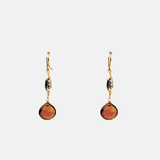 Dana Kellin Whiskey Quartz and Silver Pyrite Dangle Earrings - Big Bag NY