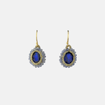 Danielle Welmond Caged Blue Sapphire and Iolite Earrings - Big Bag NY