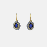Danielle Welmond Caged Blue Sapphire and Iolite Earrings - Big Bag NY