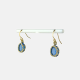 Danielle Welmond Caged Blue Zircon Earrings - Big Bag NY