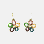 Danielle Welmond Rainbow Tourmaline Flower Earrings - Big Bag NY