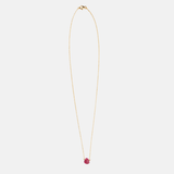 Danielle Welmond Single Ruby Drop Gold Necklace - Big Bag NY