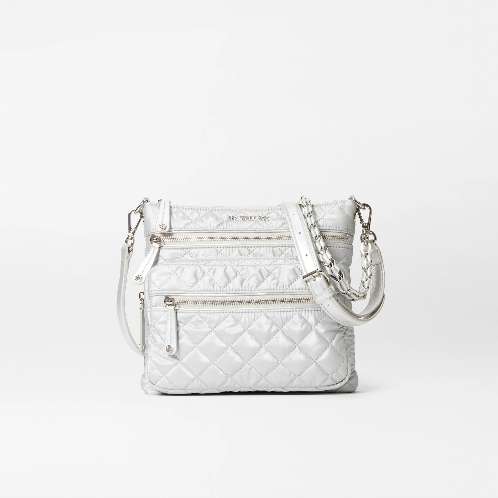 MZ Wallace Downtown Crosby in Oyster Metallic - Big Bag NY