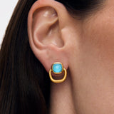 Dean Davidson Monterey Knocker Studs Turquoise Stone - Big Bag NY