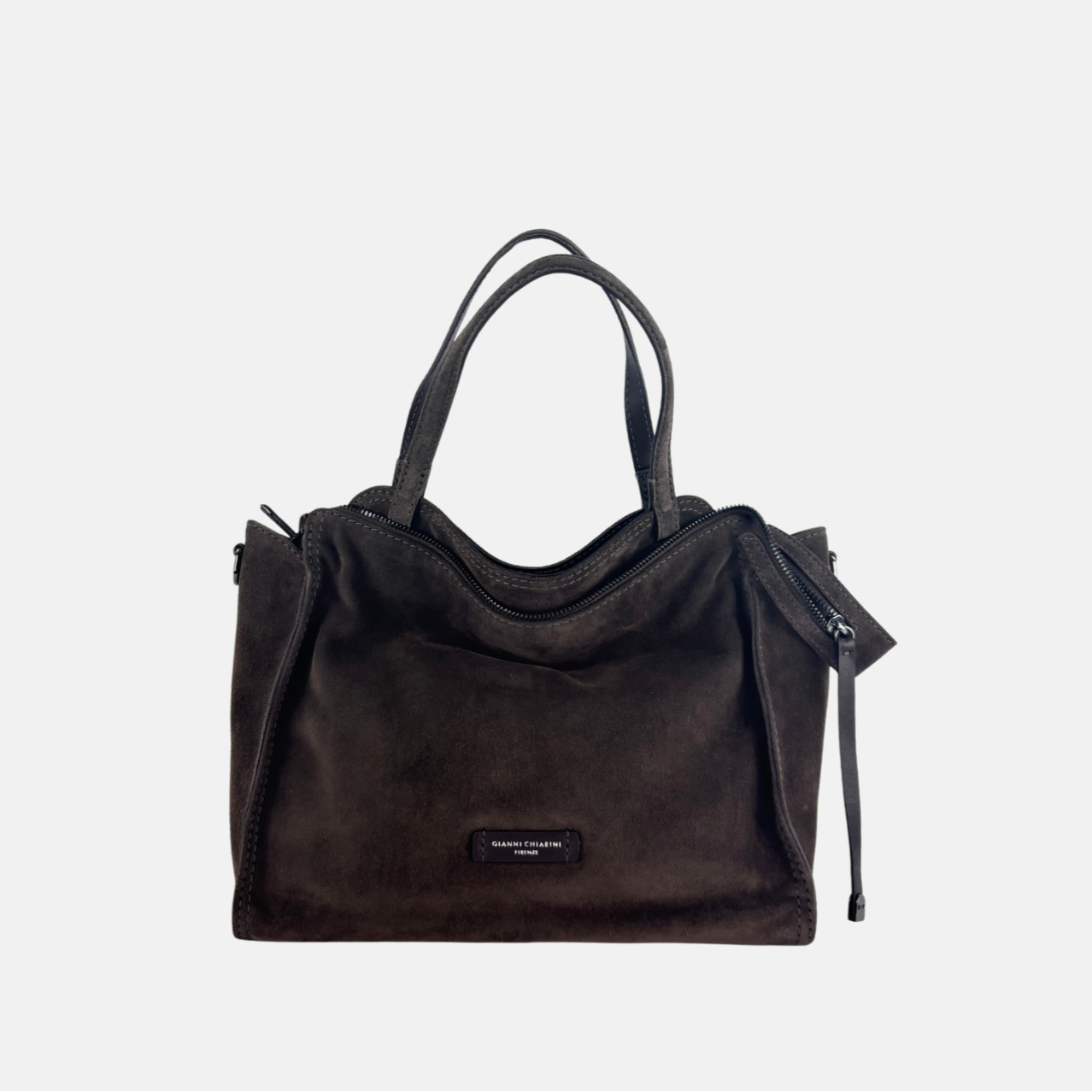 Gianni Chiarini Janis Suede Medium Convertible Tote - Big BAG NY