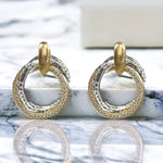 Tat2 Mixed Metal Trinity Earrings - Big Bag NY