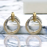Tat2 Mixed Metal Trinity Earrings - Big Bag NY