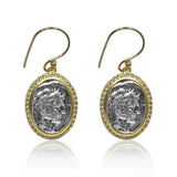 Tat2 Mixed Metal MONETA Coin Earrings - Big Bag NY