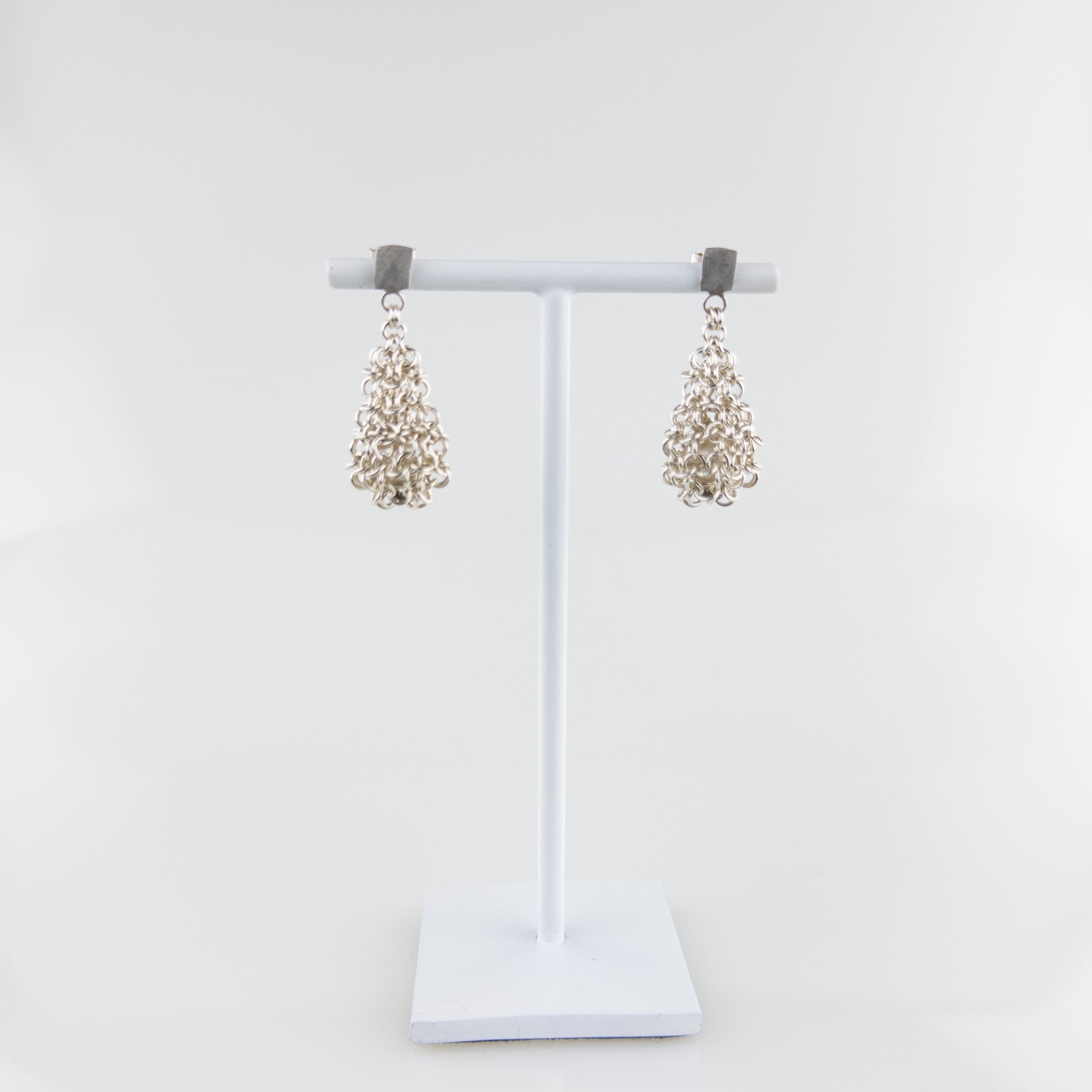 Alison Evans Chain Net with Pearl Earrings - Big Bag NY