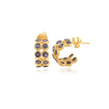 Manjusha Iolite Huggie Earrings - Big Bag NY