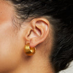 Dean Davidson's Flow Huggie Hoops in Gold - Big Bag NY