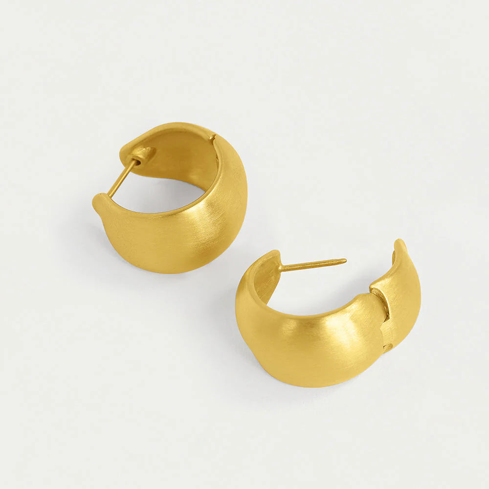 Dean Davidson's Flow Huggie Hoops in Gold - Big Bag NY